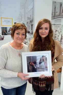XXjob 28/01/2016 NEWS Geraldine Dennehy, Millstreet, Co, Cork, runner-up in the Irish Examiner Readers Photography Competition 2015, with her daughter Sarah Dennehy, at the award ceremony, Irish Examiner offices Oliver Plunkett St, Cork. Picture: Denis Scannell